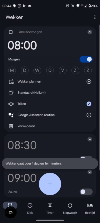Wintertijd Android