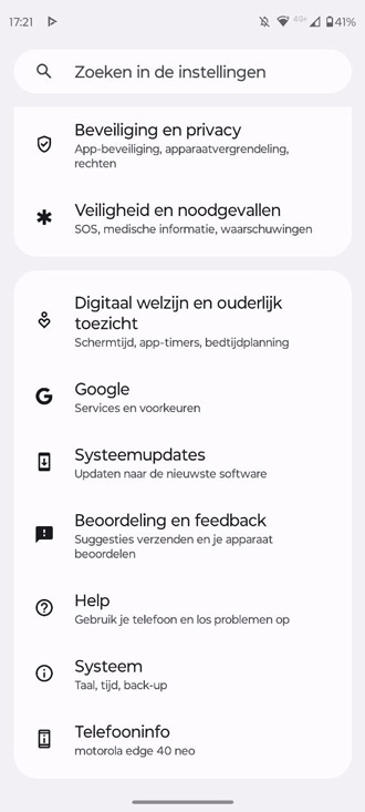 Wintertijd handmatig Android