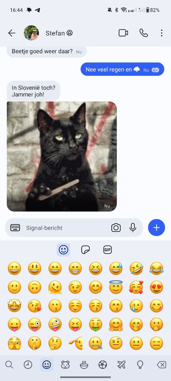Signal app chat