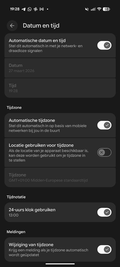 Datum en tijd android