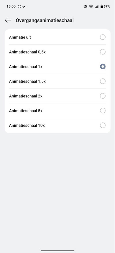 Android Animatieschaal