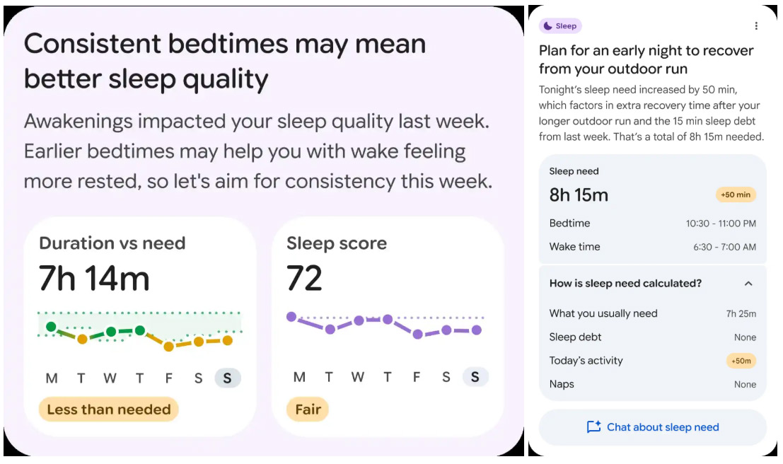 Fitbit app slaap