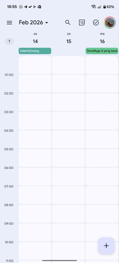 Google Agenda Material 3 Expressive