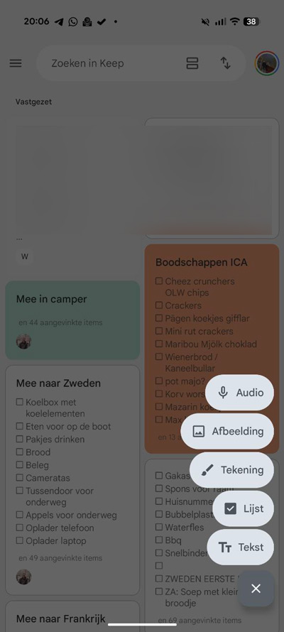 Google Keep Material 3