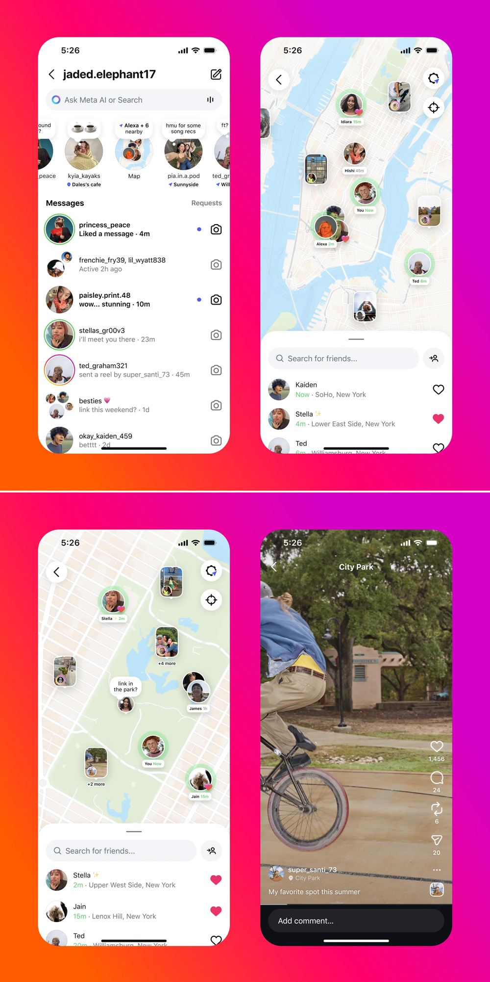 Instagram locatie delen