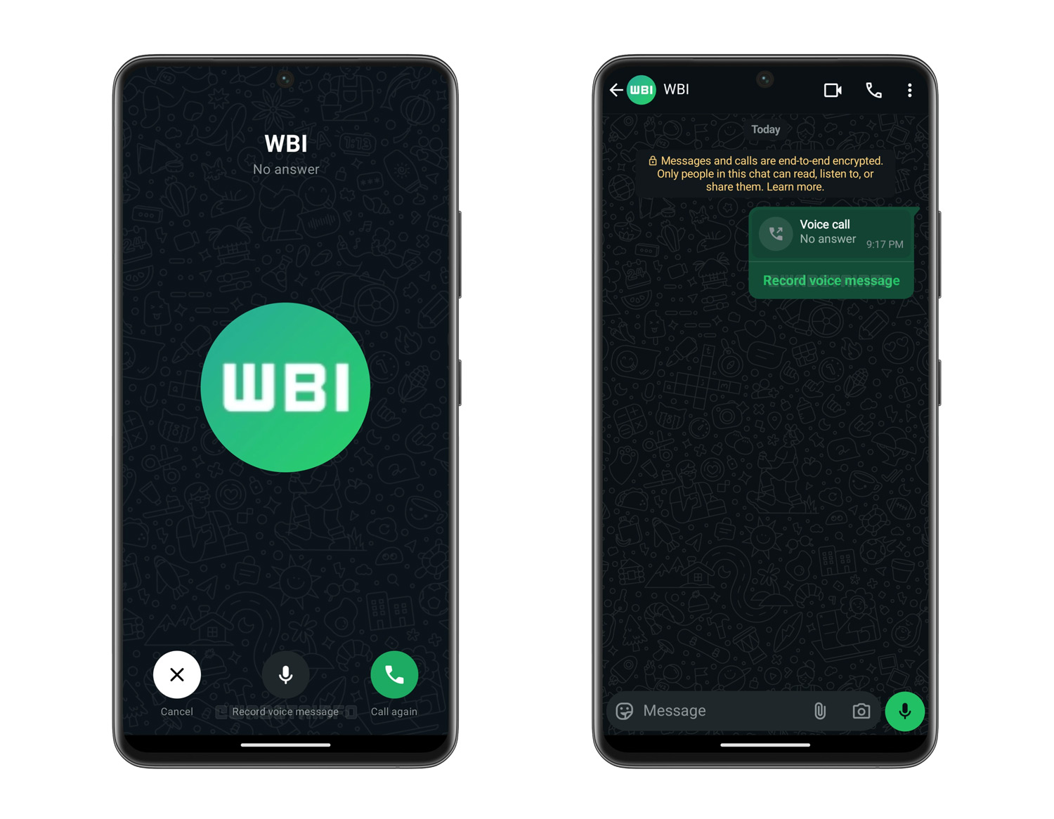 whatsapp voicemail