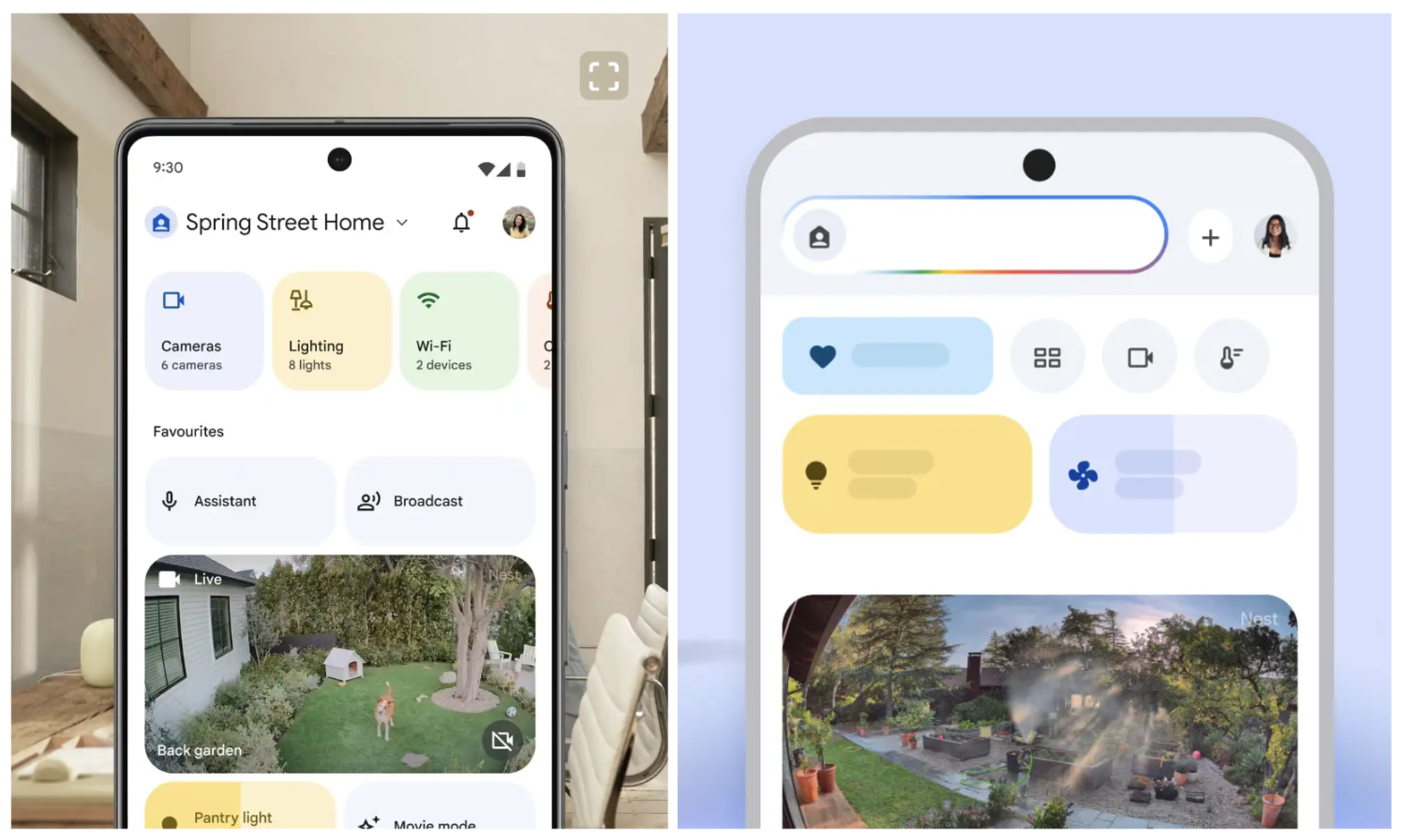Google Home app redesign