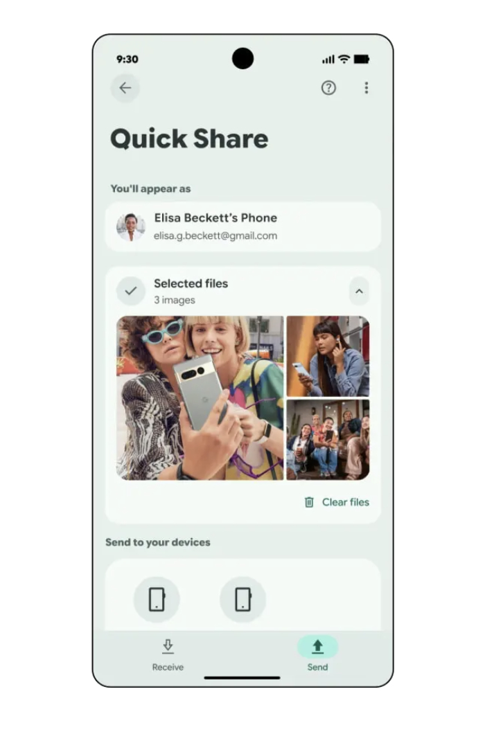 Google Quick Share september pixel feature drop