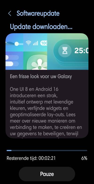 Android 16 Galaxy S22