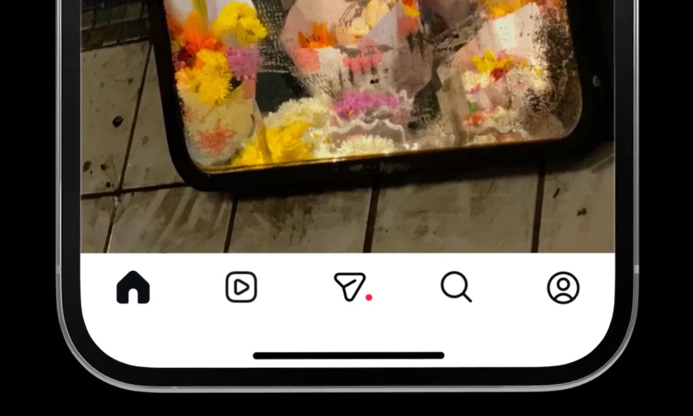 Instagram DM navigatiebalk