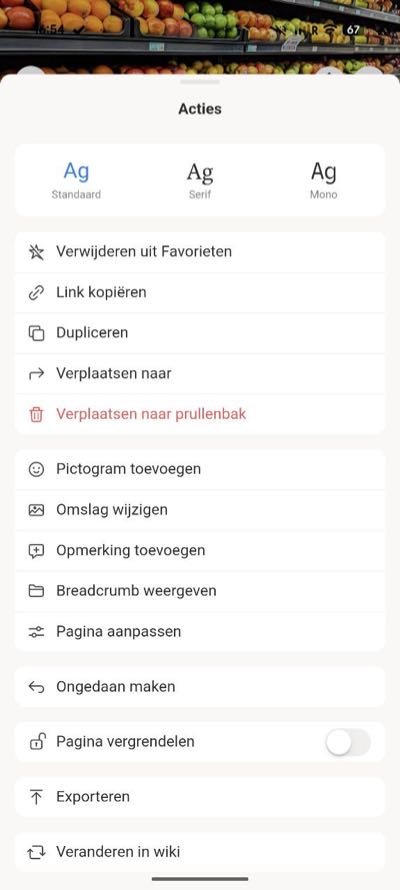 Notion takenlijst