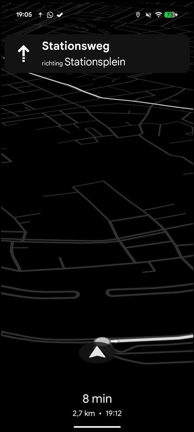 Google Maps energiebesparende modus Pixel