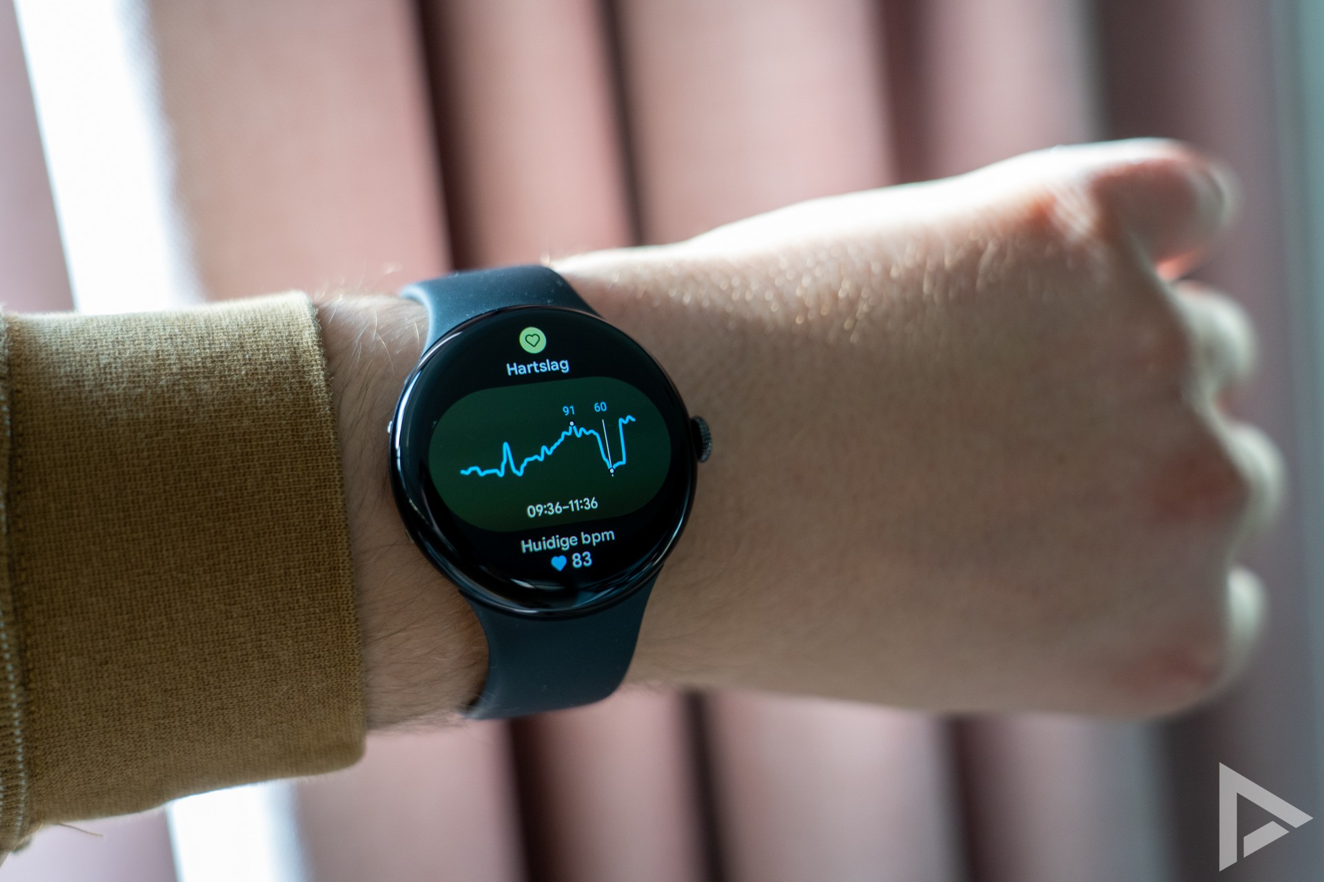 Google Pixel Watch 4 hartslag