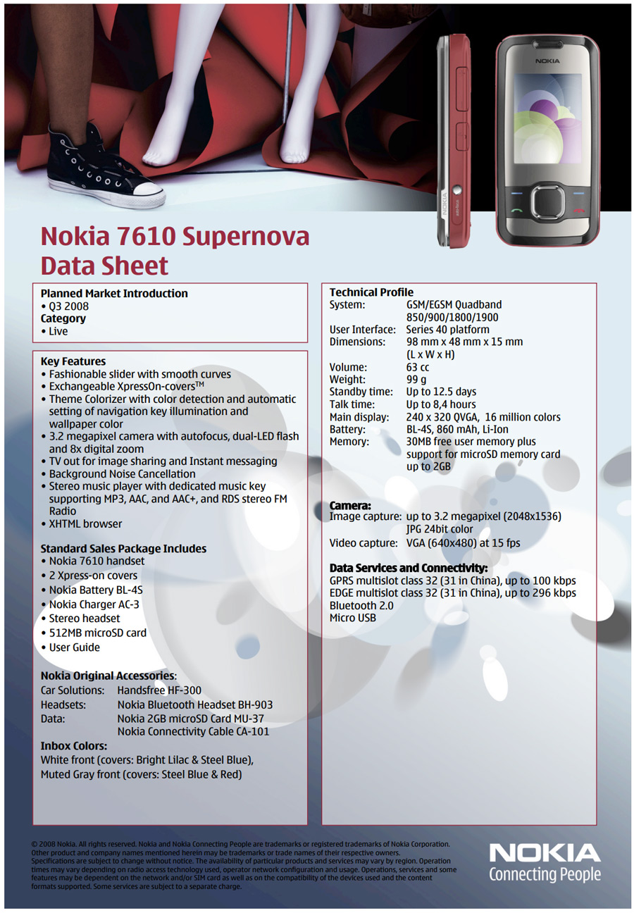 Nokia 7610 Supernova