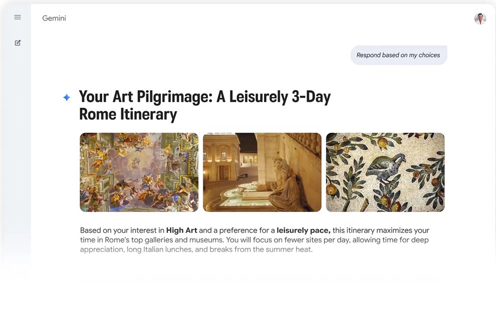 Gemini 3 Visual Layout