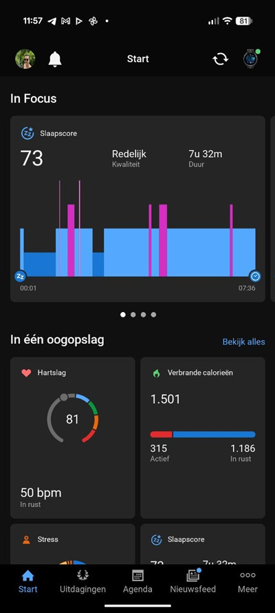 Garmin Connect app