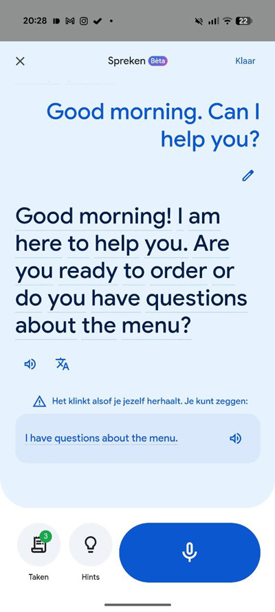 Google Translate taal leren