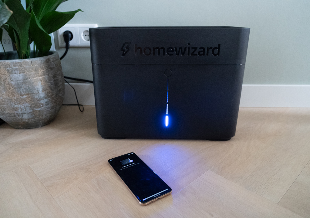 HomeWizard plug-in battery in gebruik