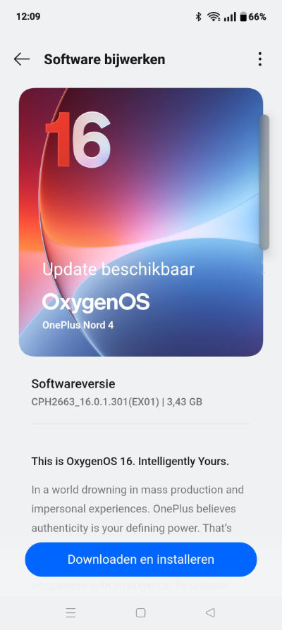 OnePlus Nord 4 - Android 16