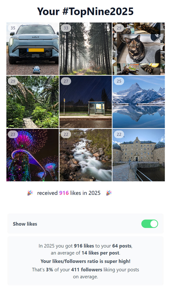TopNine2025 Instagram