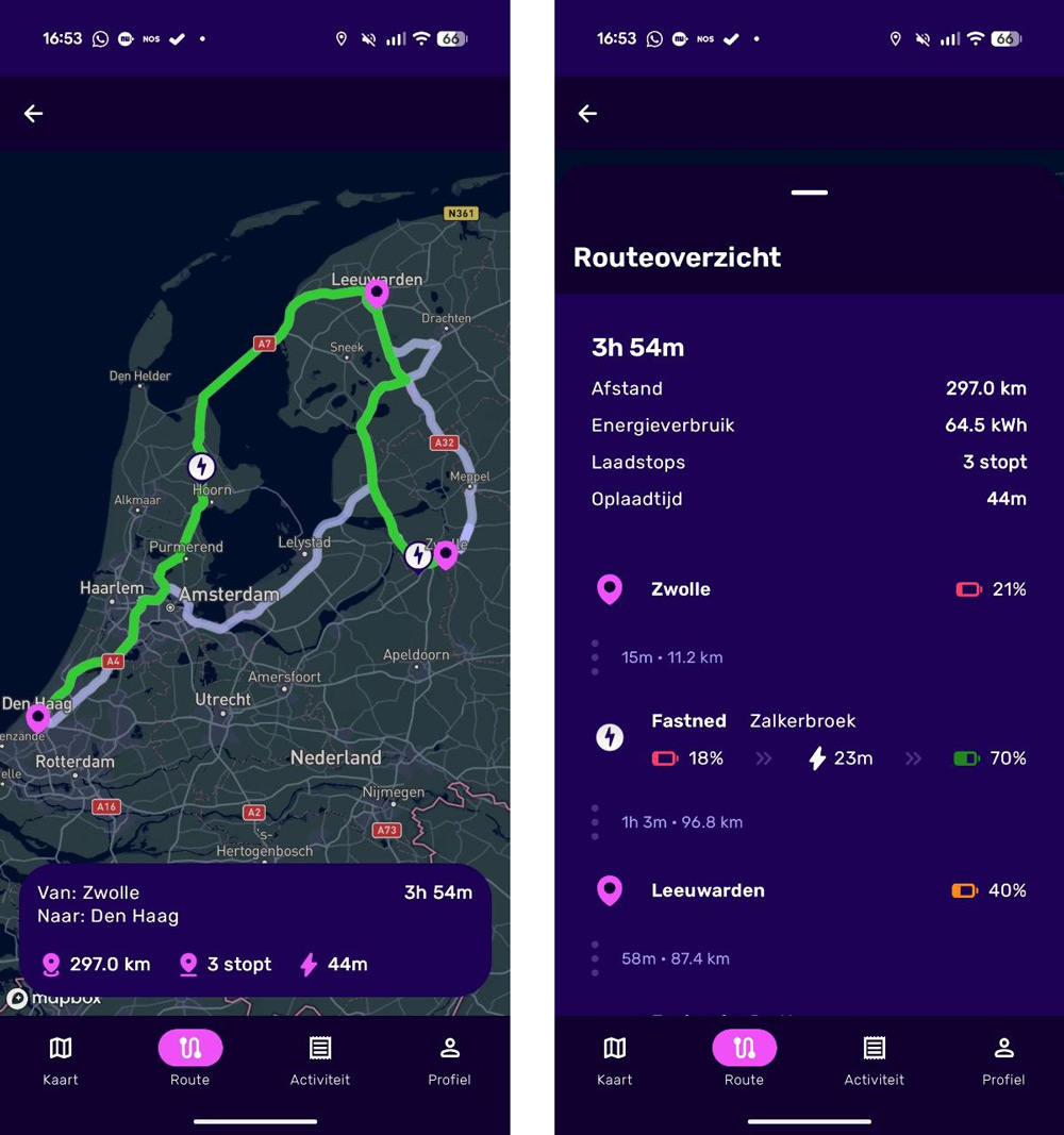 Electroverse routeplanner