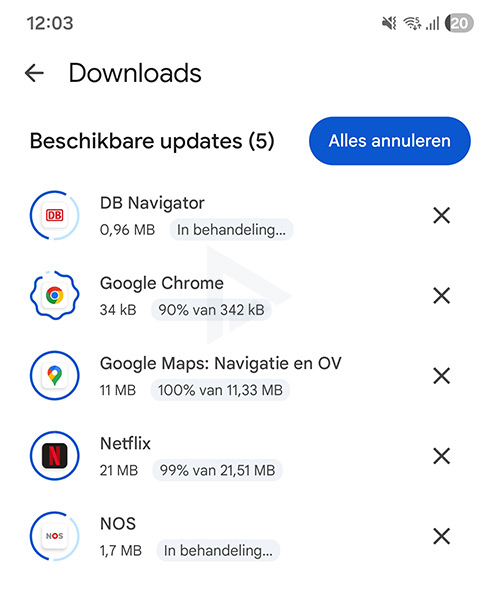 Animatie Google Play Store