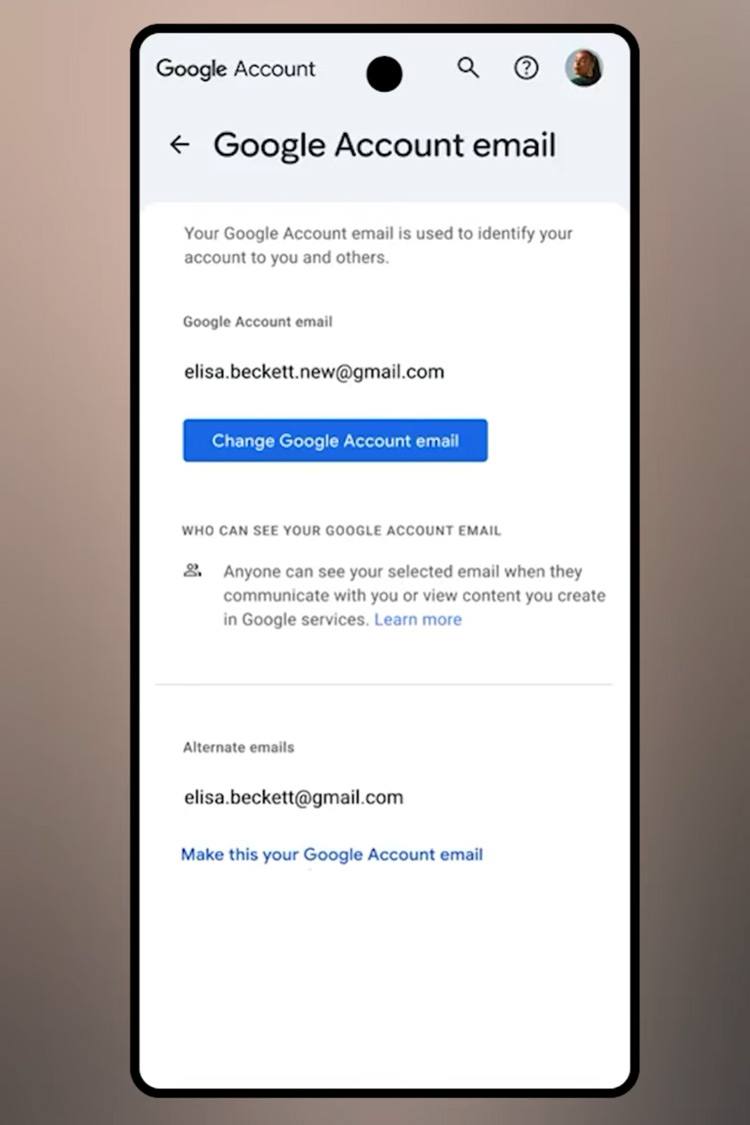 Google Gmail aanpassen
