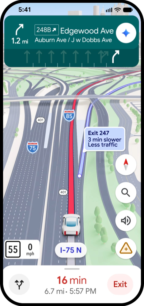 Google Maps Immersive Navigation