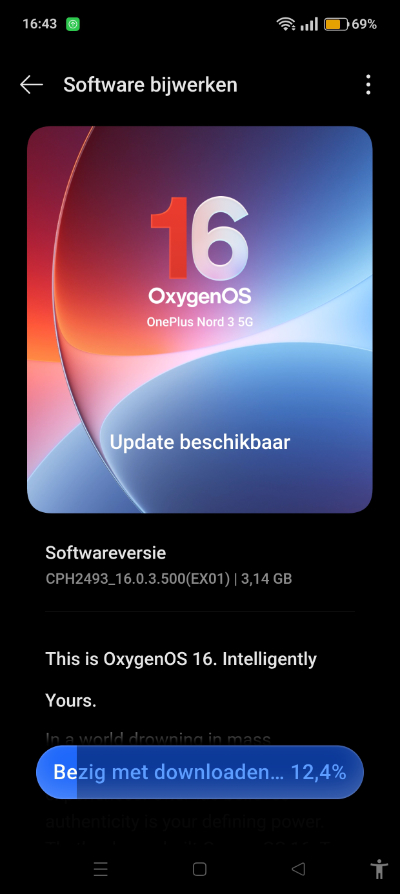 OnePlus Nord 3 Android 16