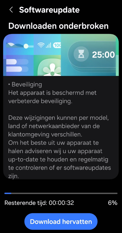 Samsung Galaxy S23 beveiligingsupdate maart
