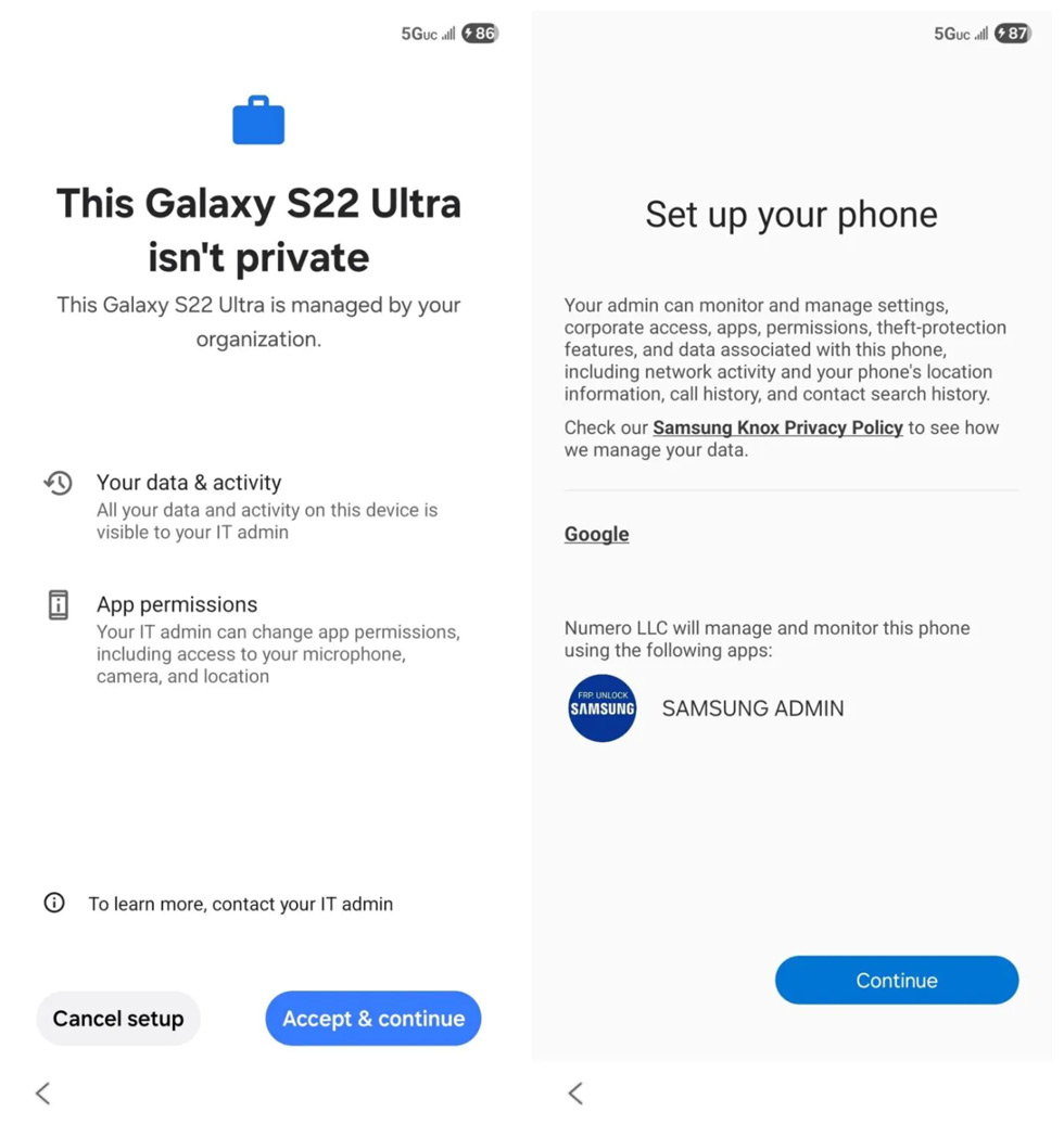 Galaxy S22 Ultra hack