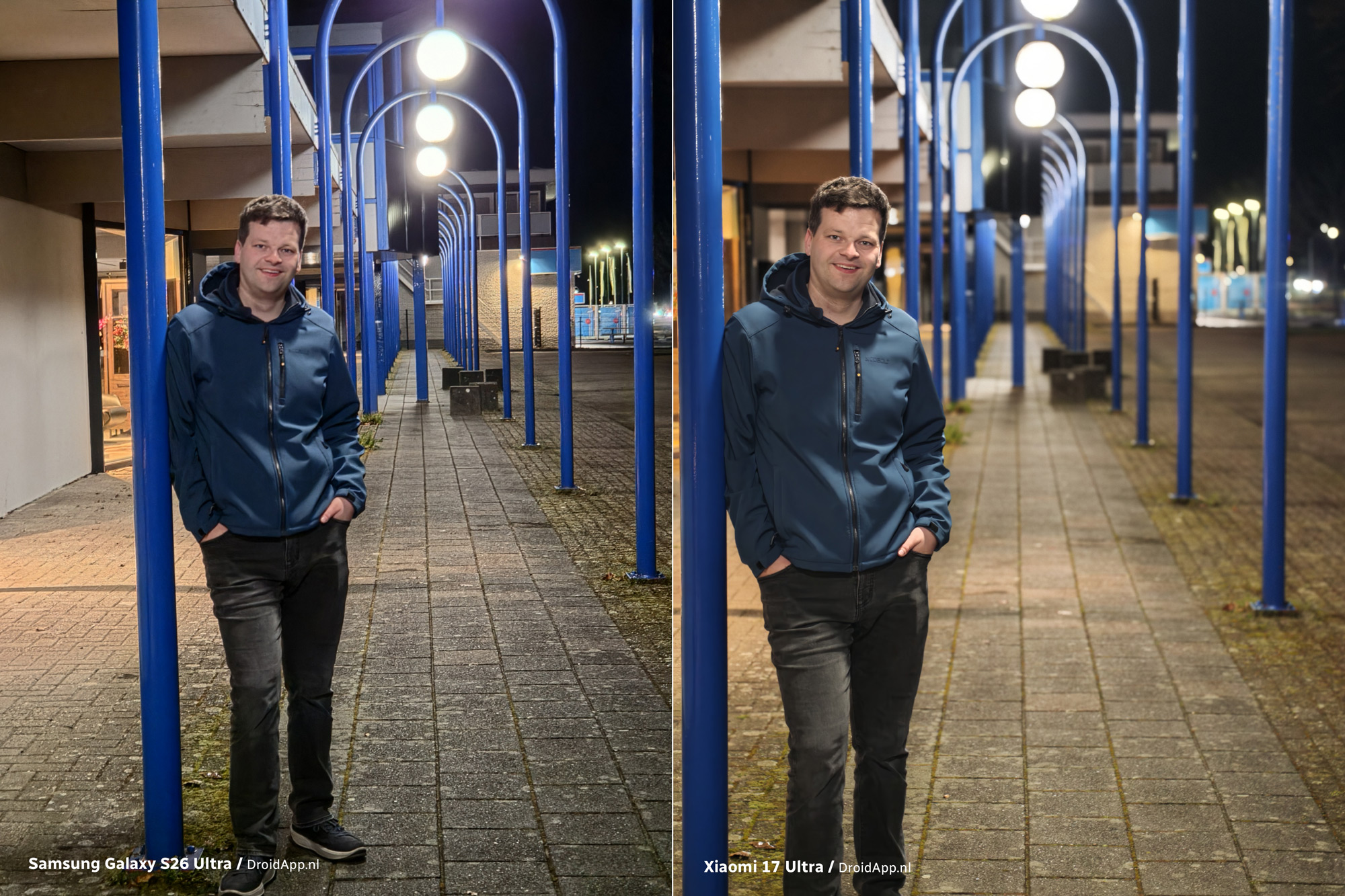 Samsung Galaxy S26 Ultra - Xiaomi 17 Ultra vergelijking nachtportret 2