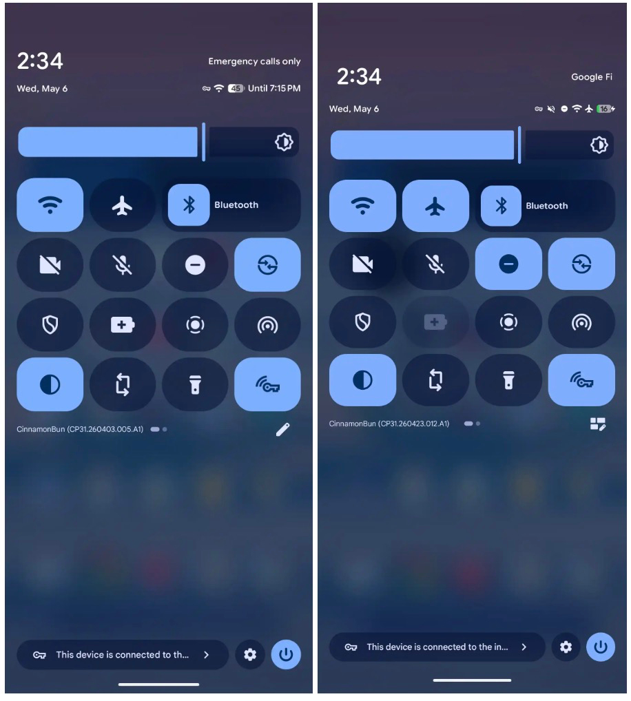 Android 17 QPR1 Beta 2 quick settings