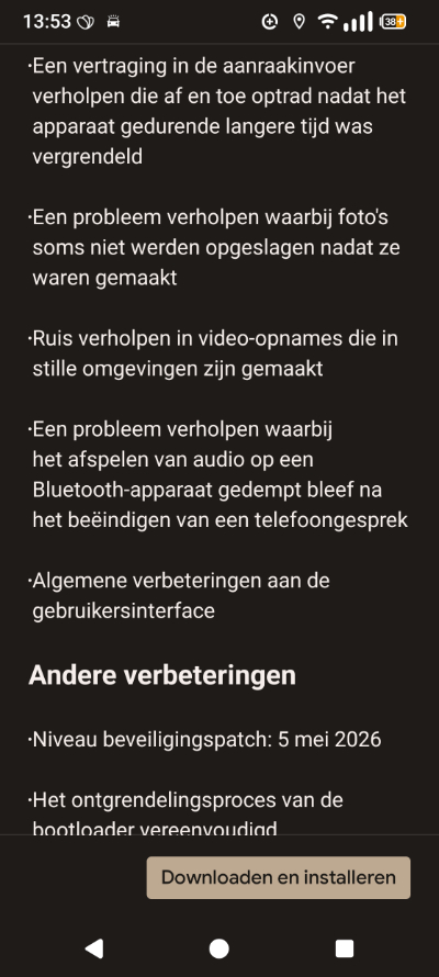 Fairphone 6 update mei