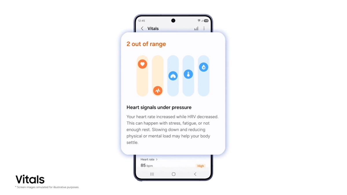 Samsung Health Vitals