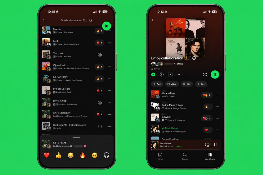 Spotify emoji afspeellijst