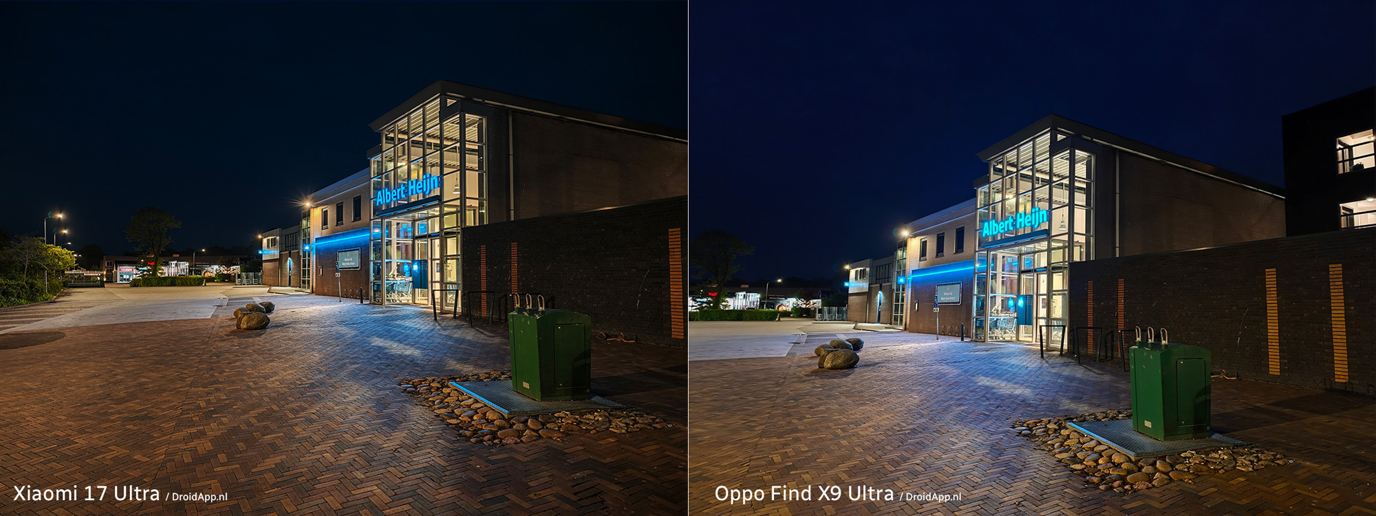 Xiaomi 17 Ultra - Oppo Find X9 Ultra vergelijking camera nacht