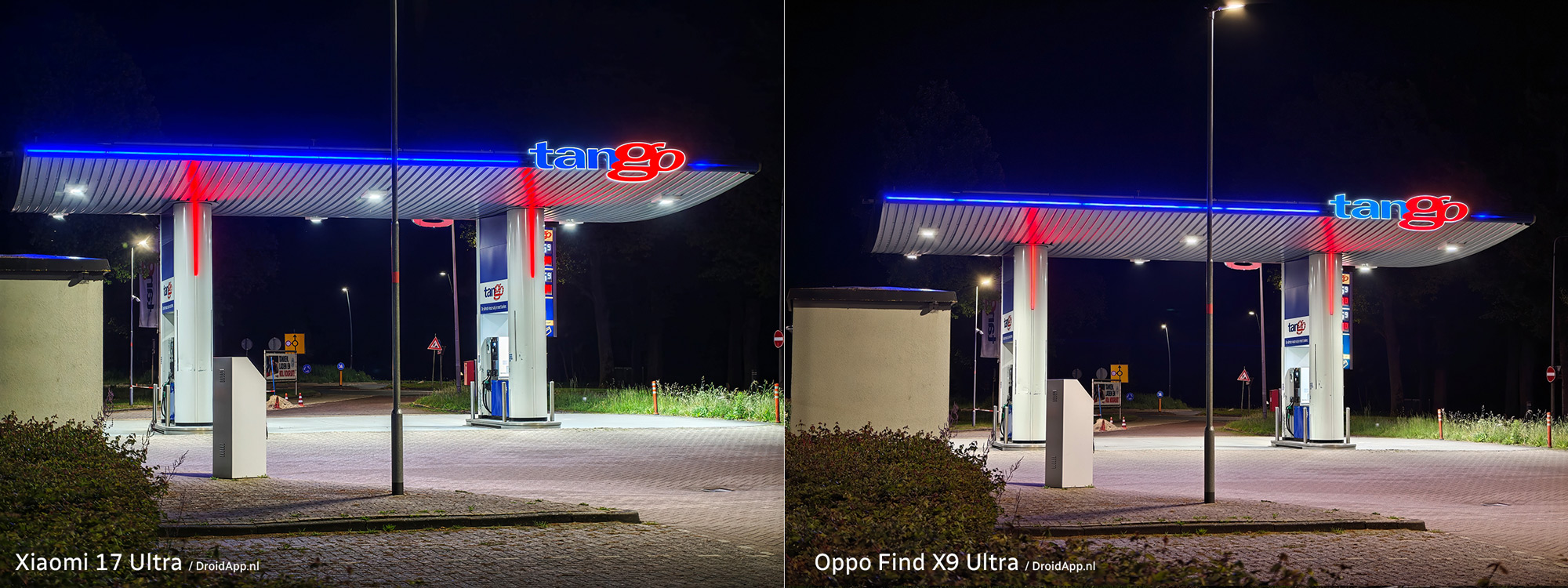 Xiaomi 17 Ultra - Oppo Find X9 Ultra vergelijking camera nacht 3x zoom