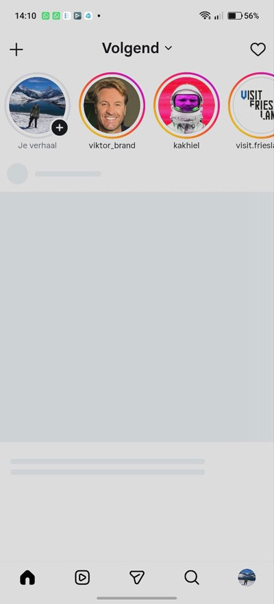 Instagram storing