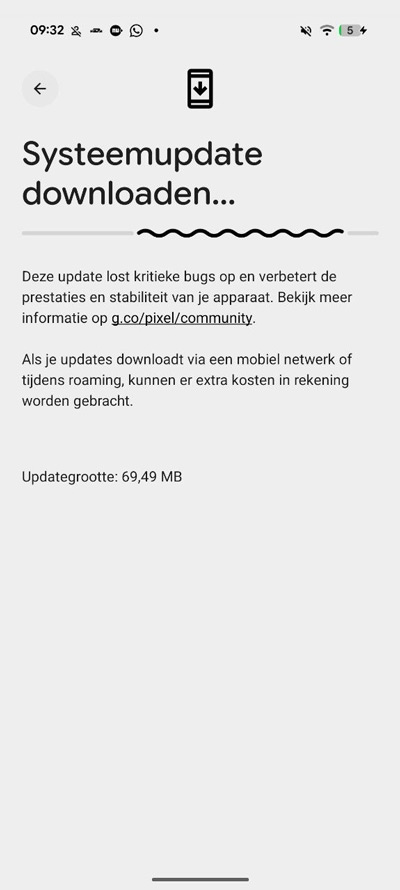 Pixel 10 pro XL juli-update