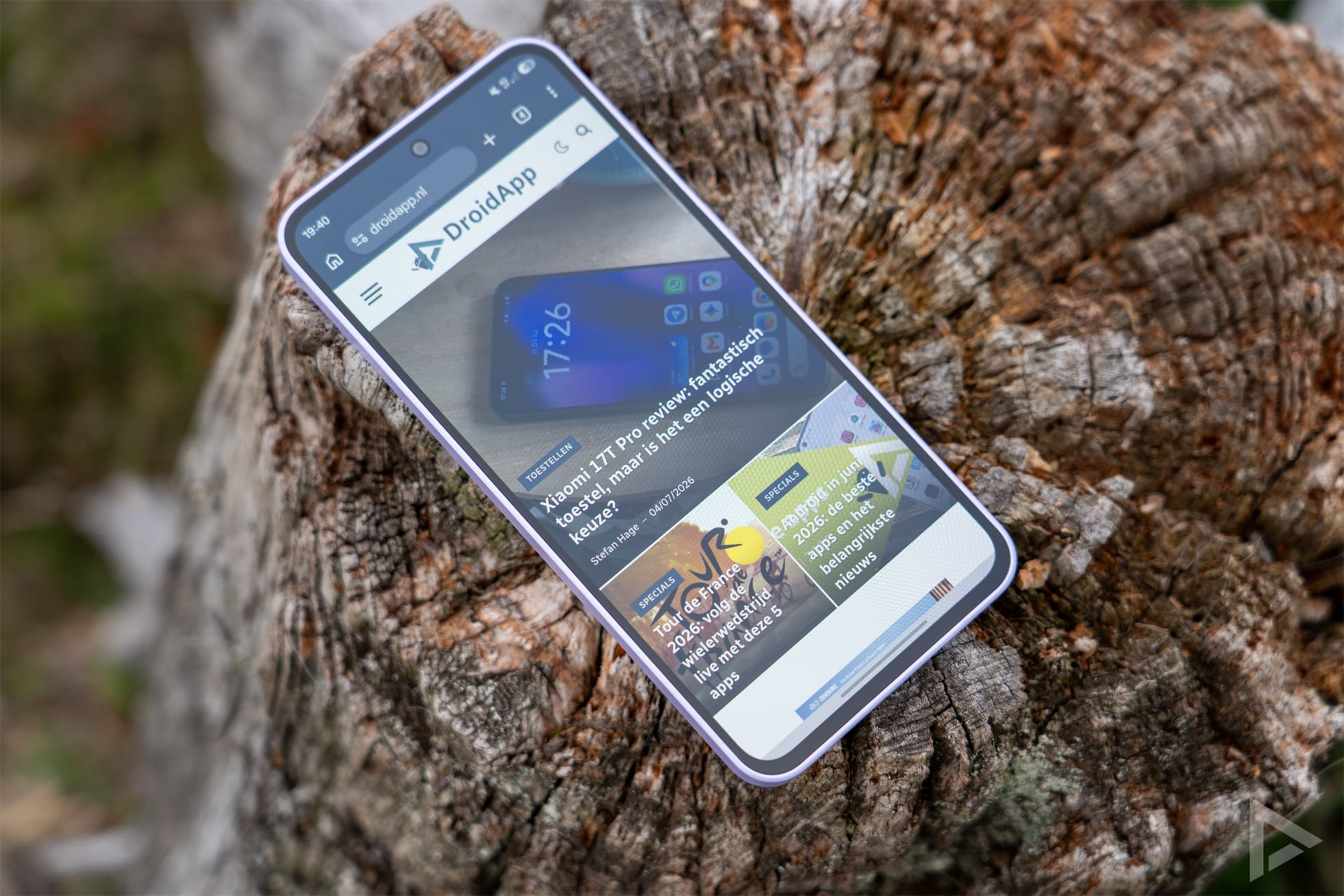 Samsung Galaxy A37 browser